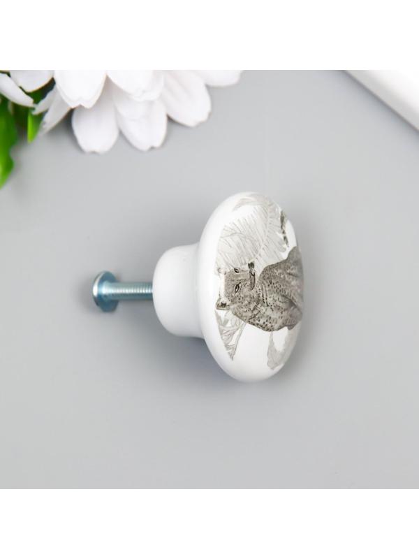 Ручка для шкатулки керамика, металл 