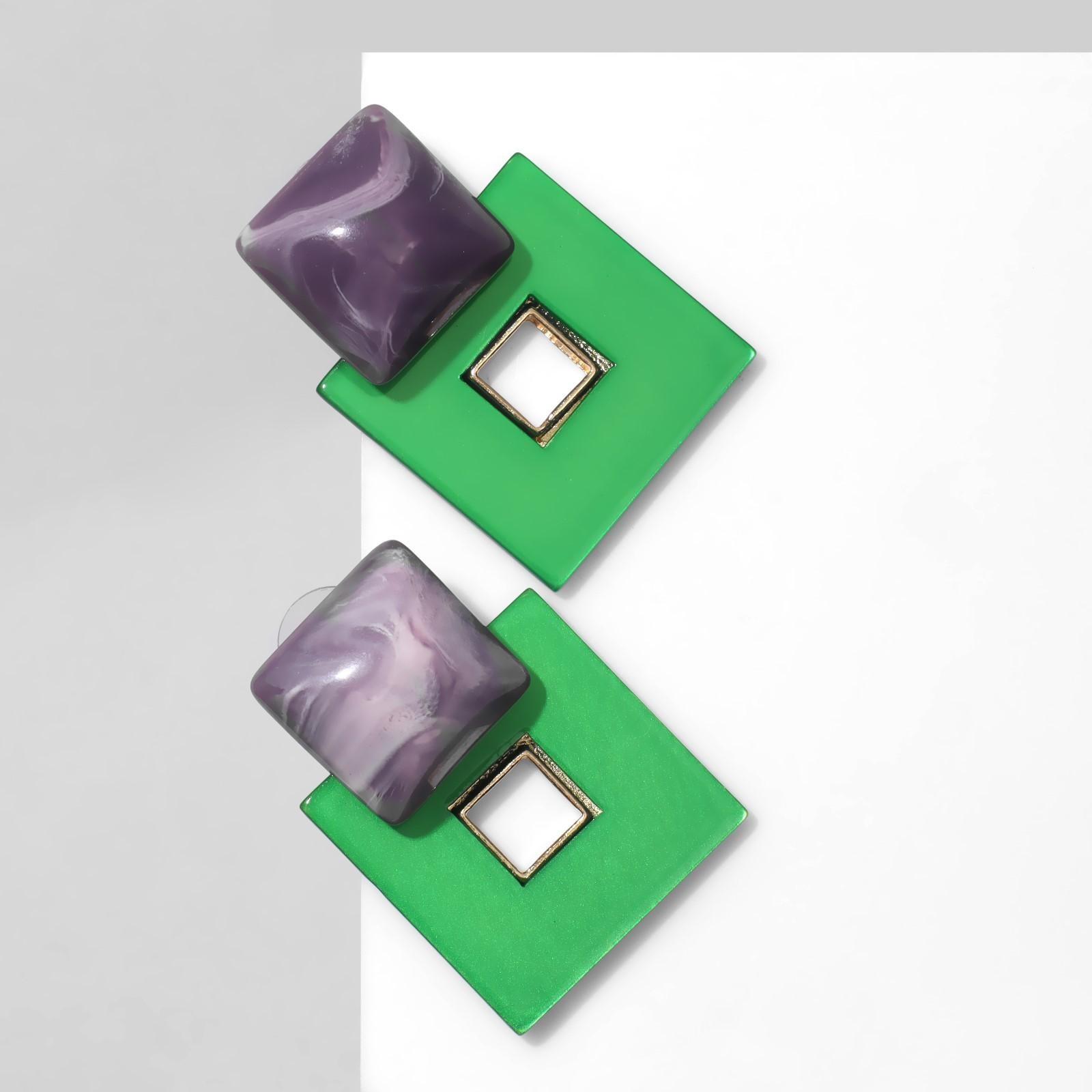 Серьги акрил 