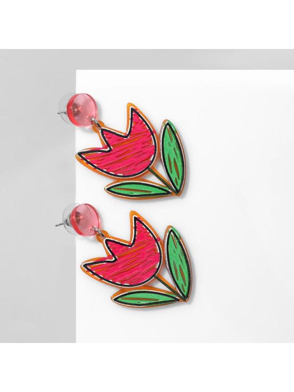 Серьги акрил 