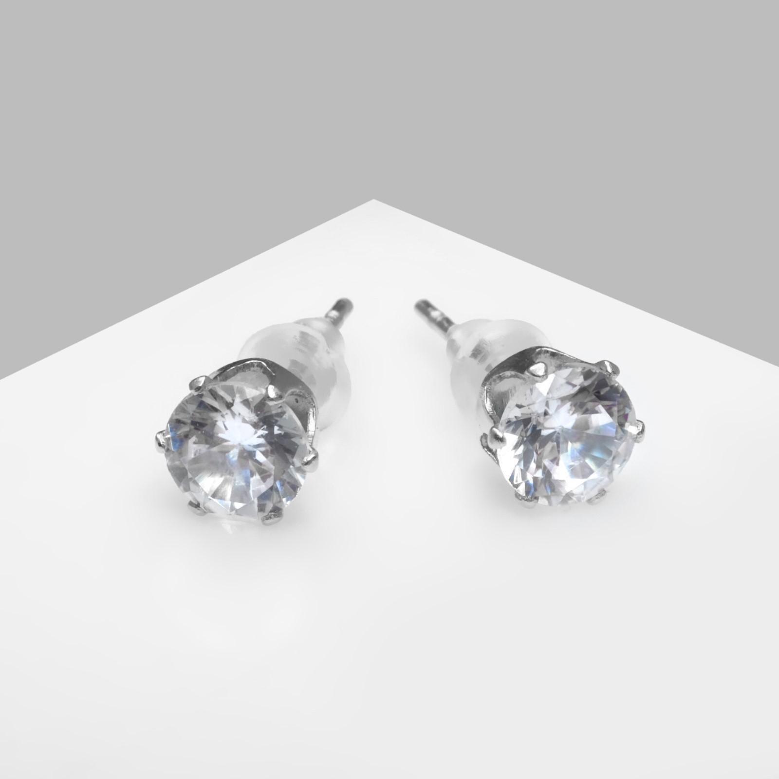 Серьги со стразами 