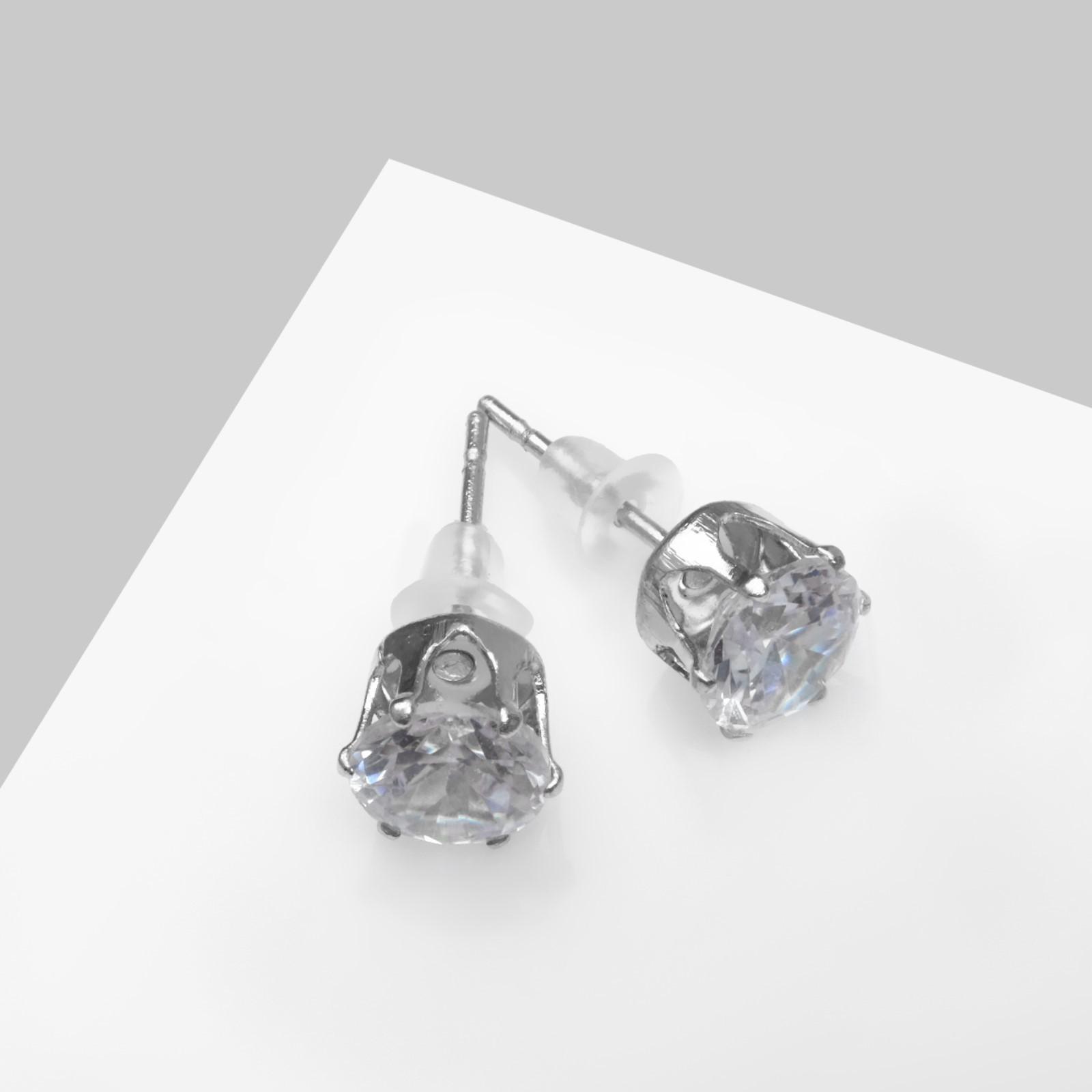 Серьги со стразами 