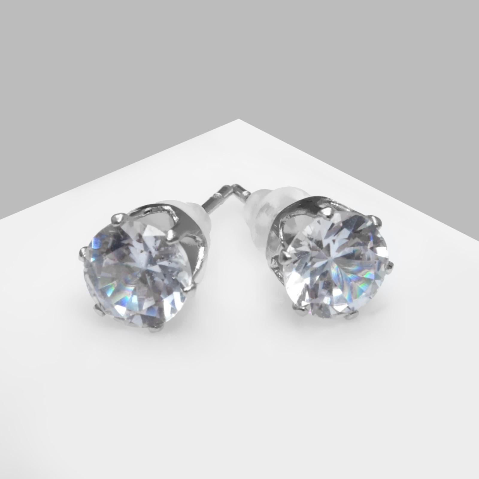 Серьги со стразами 