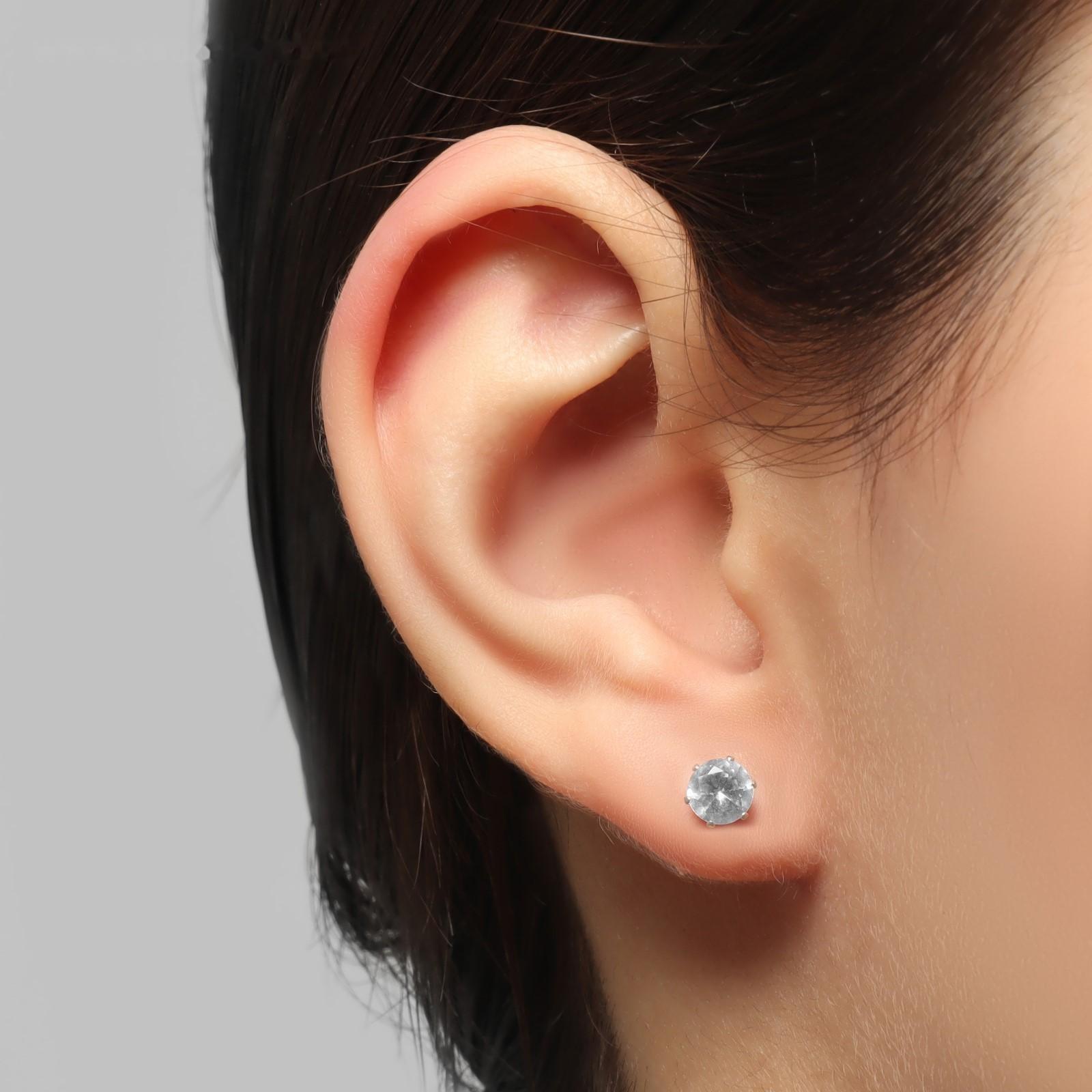 Серьги со стразами 