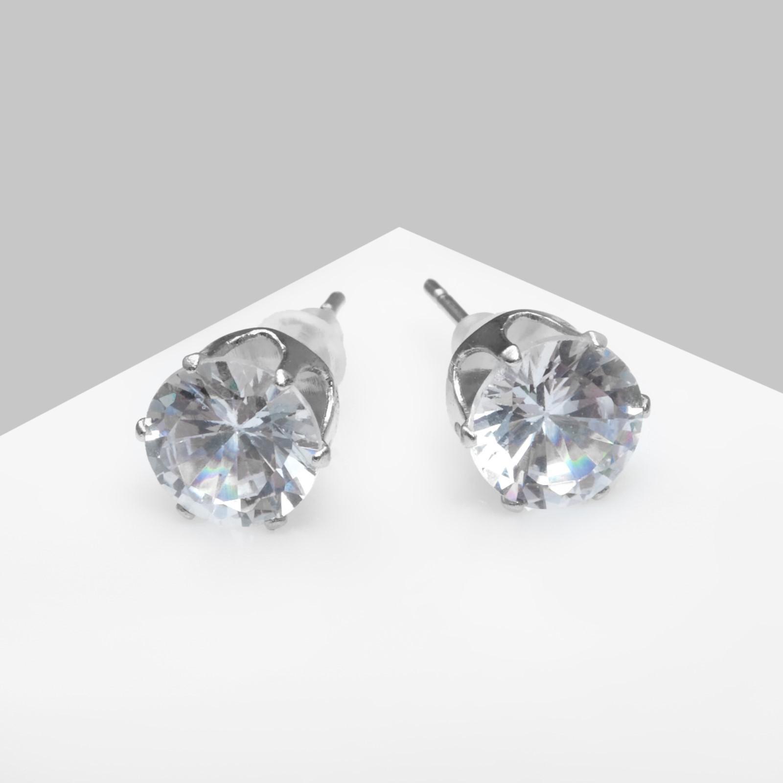 Серьги со стразами 