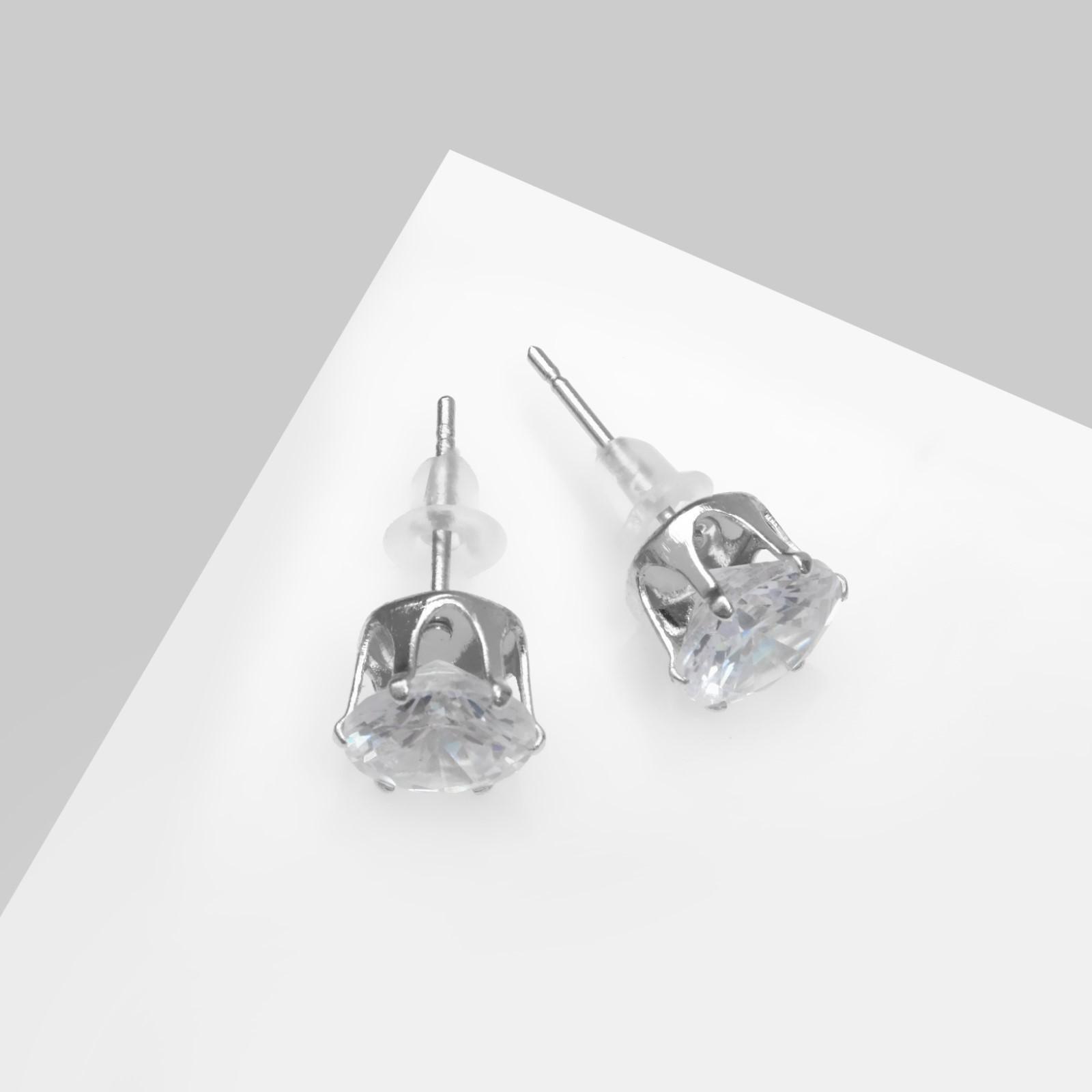 Серьги со стразами 