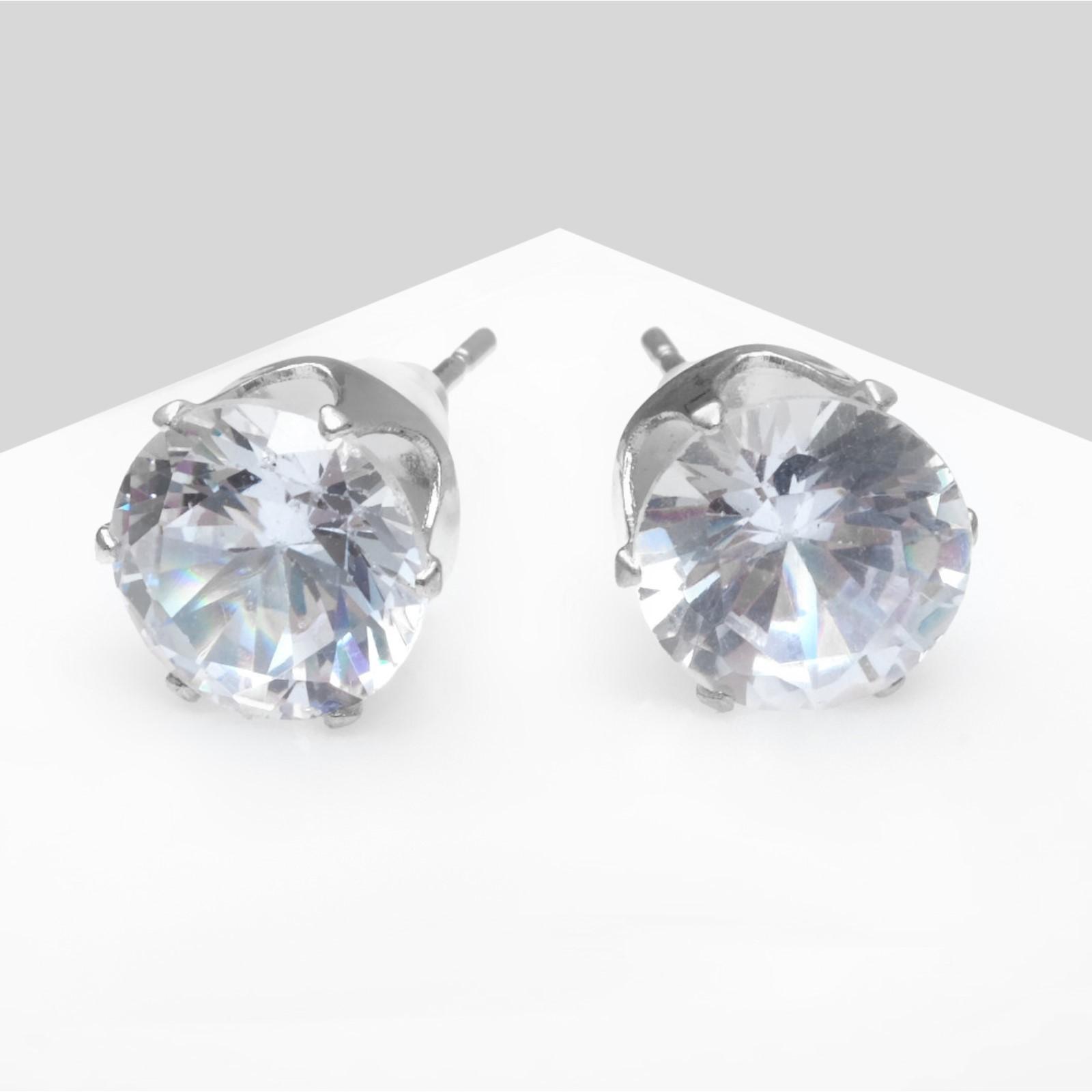 Серьги со стразами 