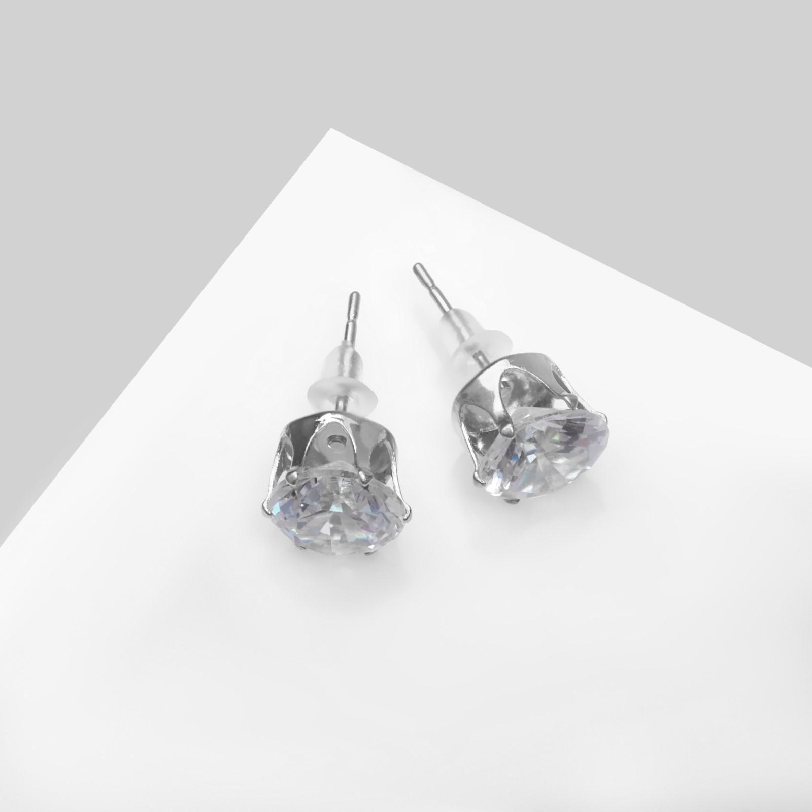 Серьги со стразами 