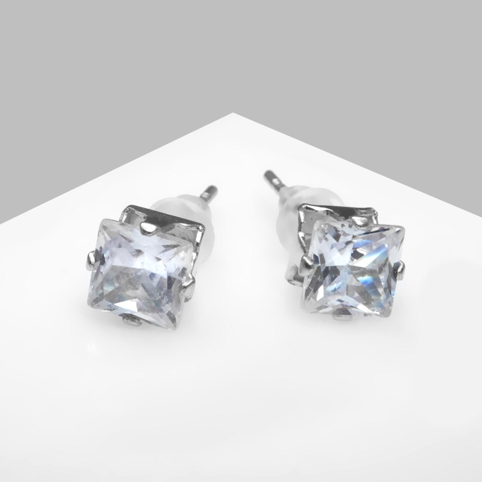 Серьги со стразами 