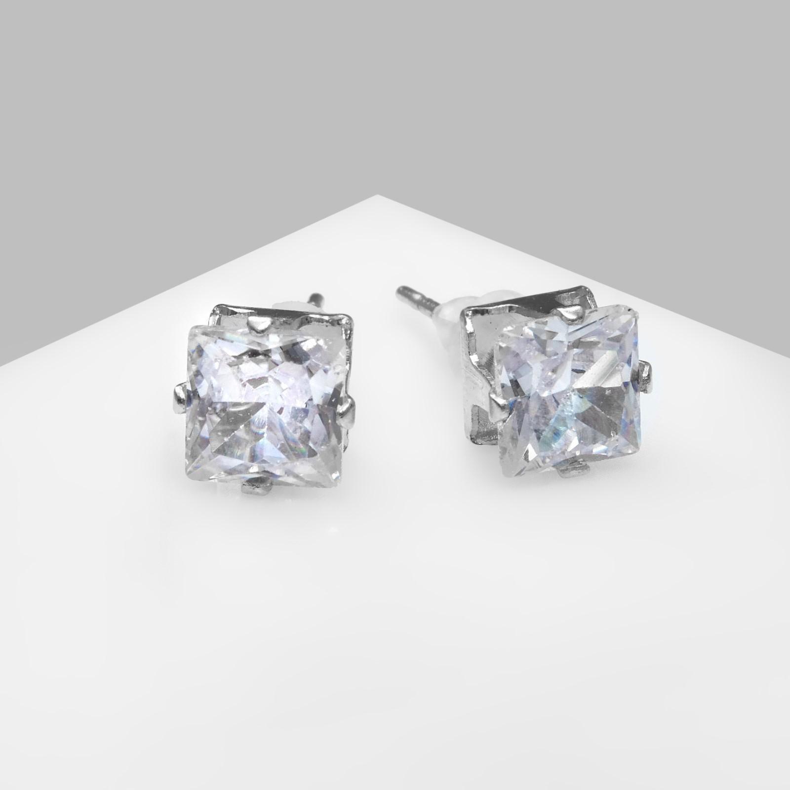 Серьги со стразами 