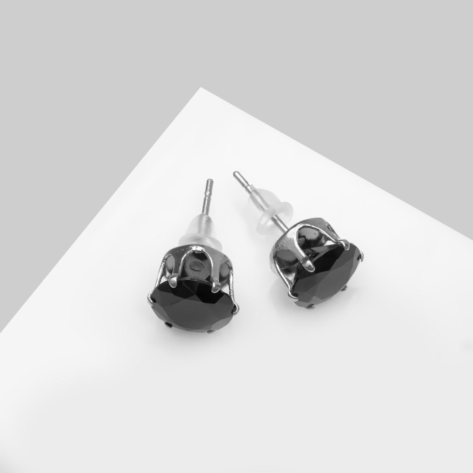 Серьги со стразами 