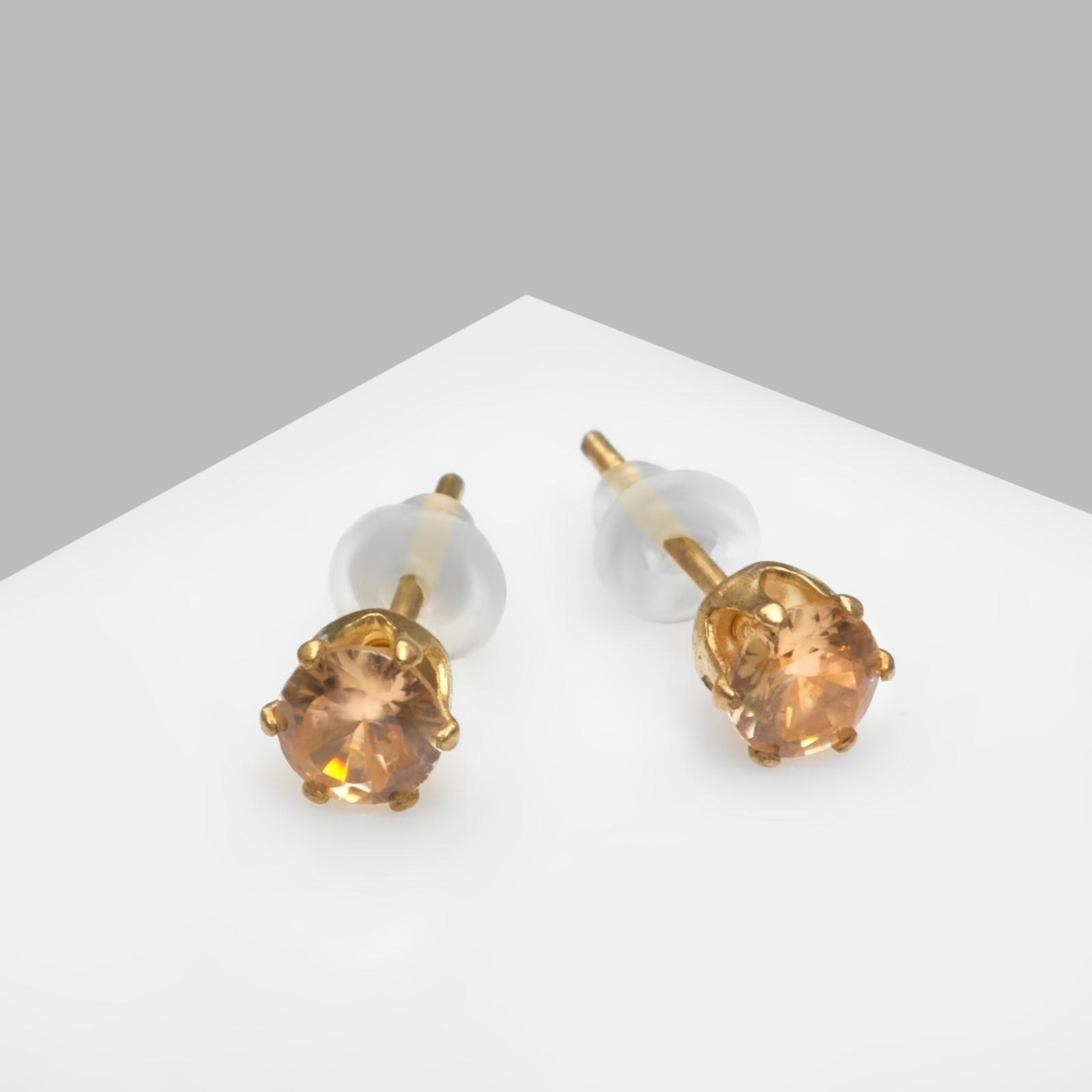 Серьги со стразами 