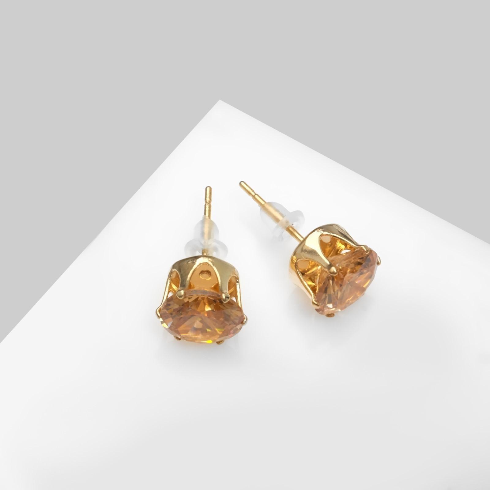 Серьги со стразами 