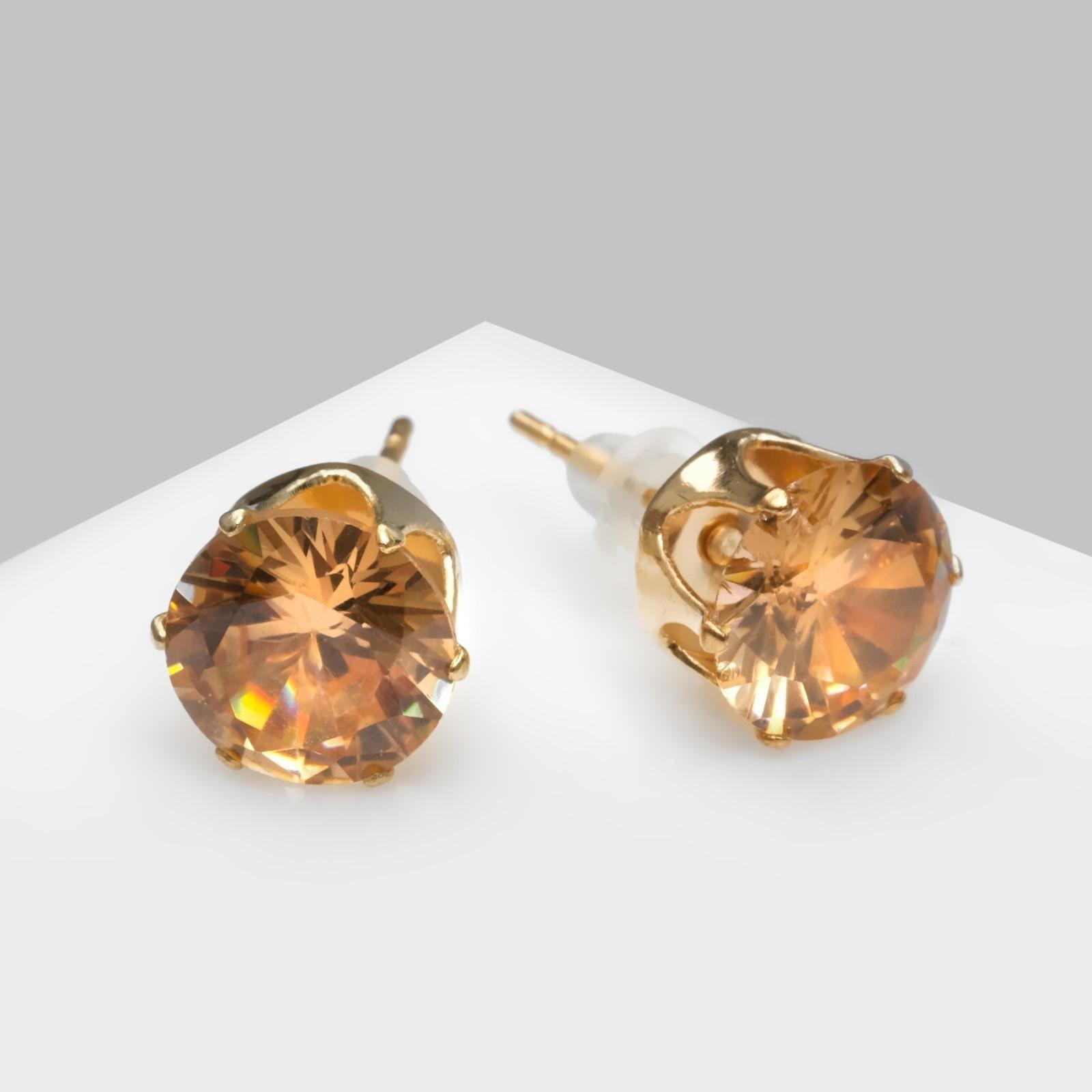 Серьги со стразами 