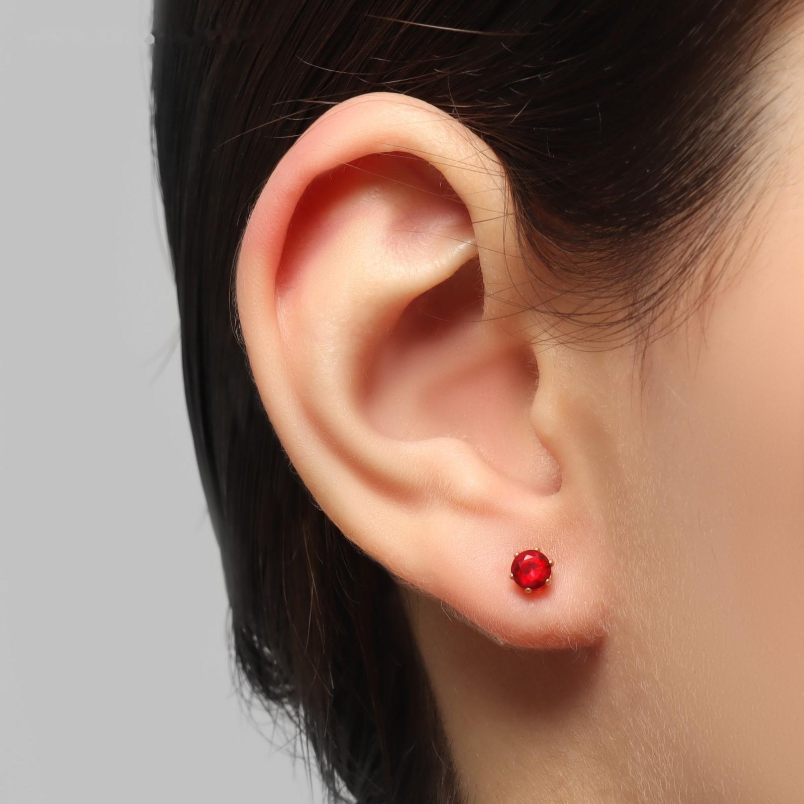 Серьги со стразами 