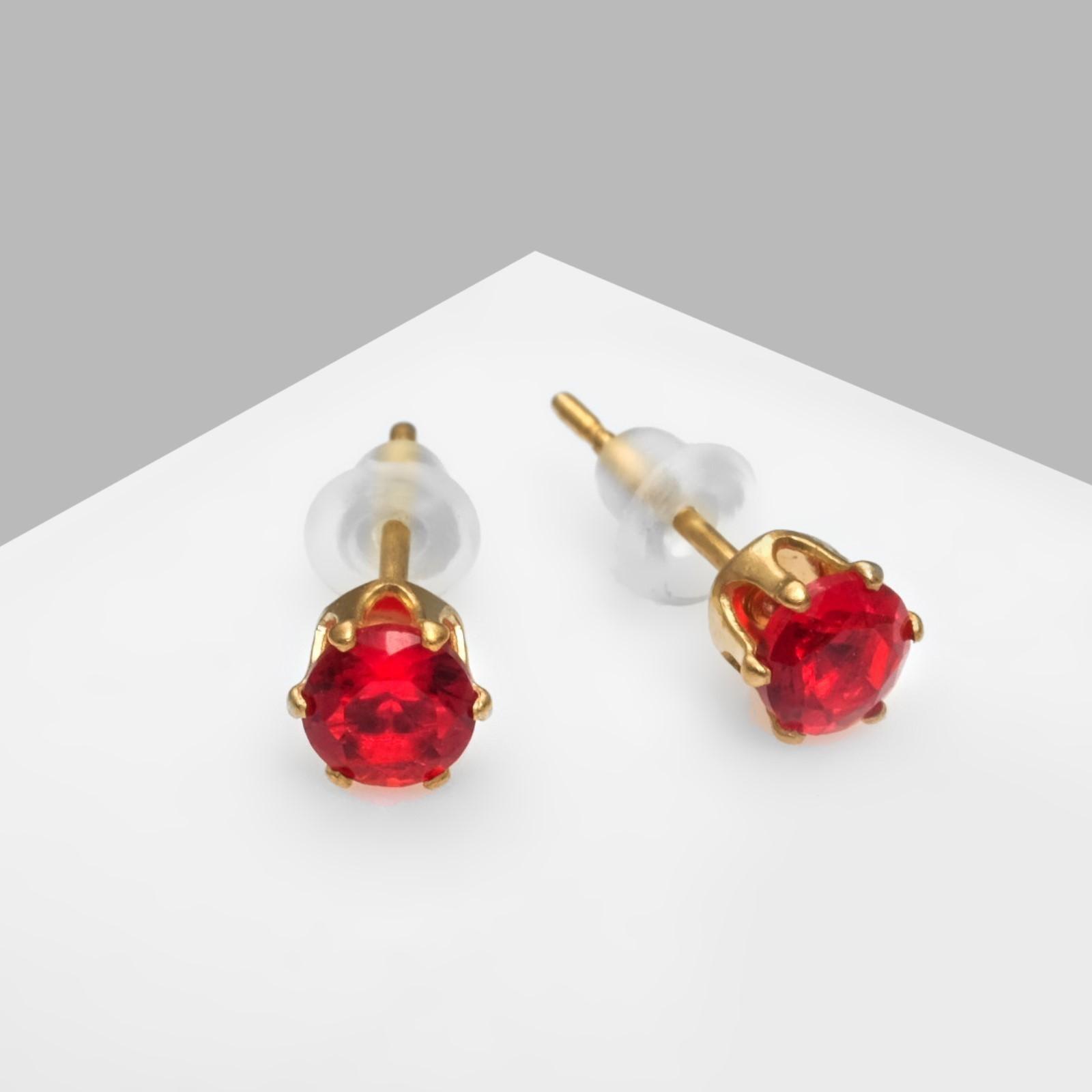 Серьги со стразами 