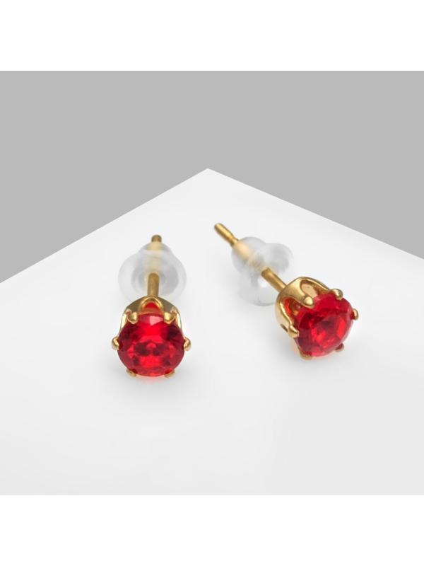 Серьги со стразами 