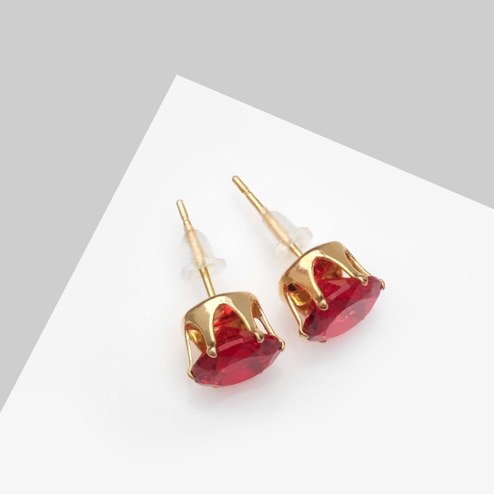 Серьги со стразами 