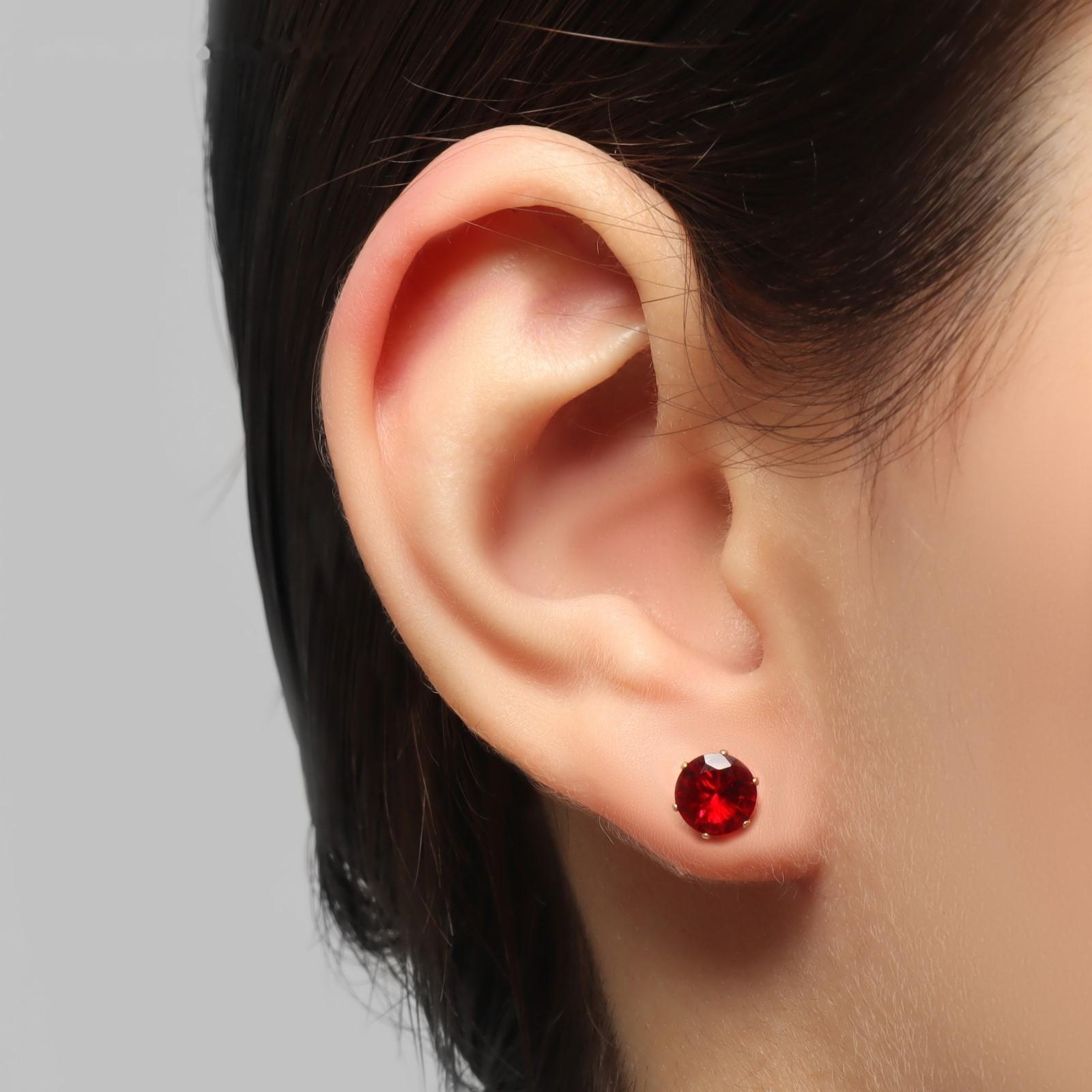 Серьги со стразами 