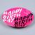 Набор бумажной посуды Happy Birthday: 6 тарелок, 1 гирлянда, 6 стаканов, 6 колпаков