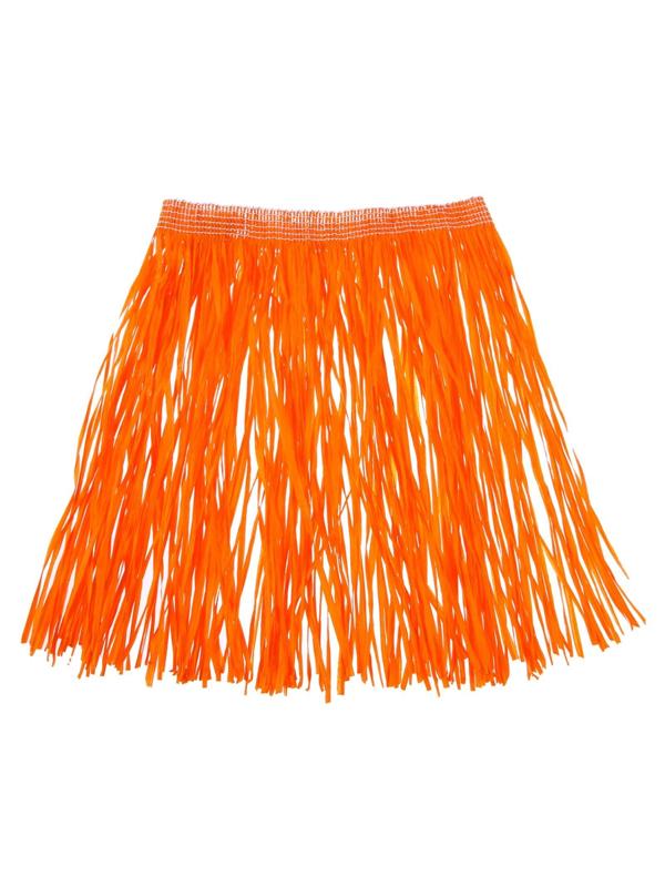 Гавайская юбка, 40 см, цвет оранжевый