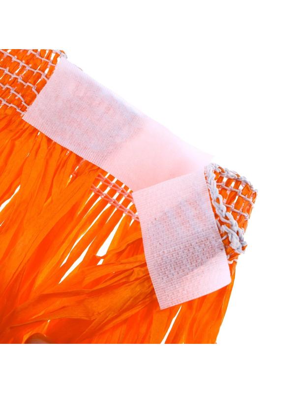 Гавайская юбка, 40 см, цвет оранжевый