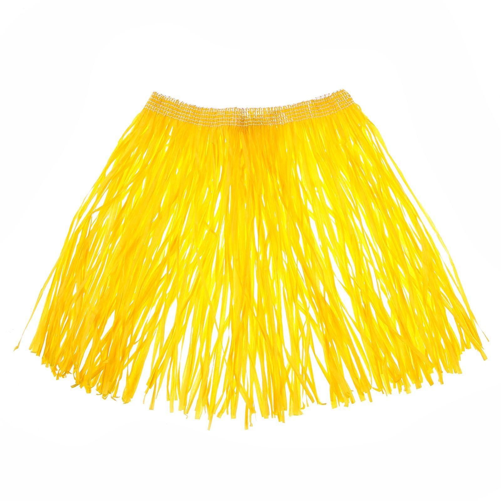 Гавайская юбка, 40 см, цвет желтый