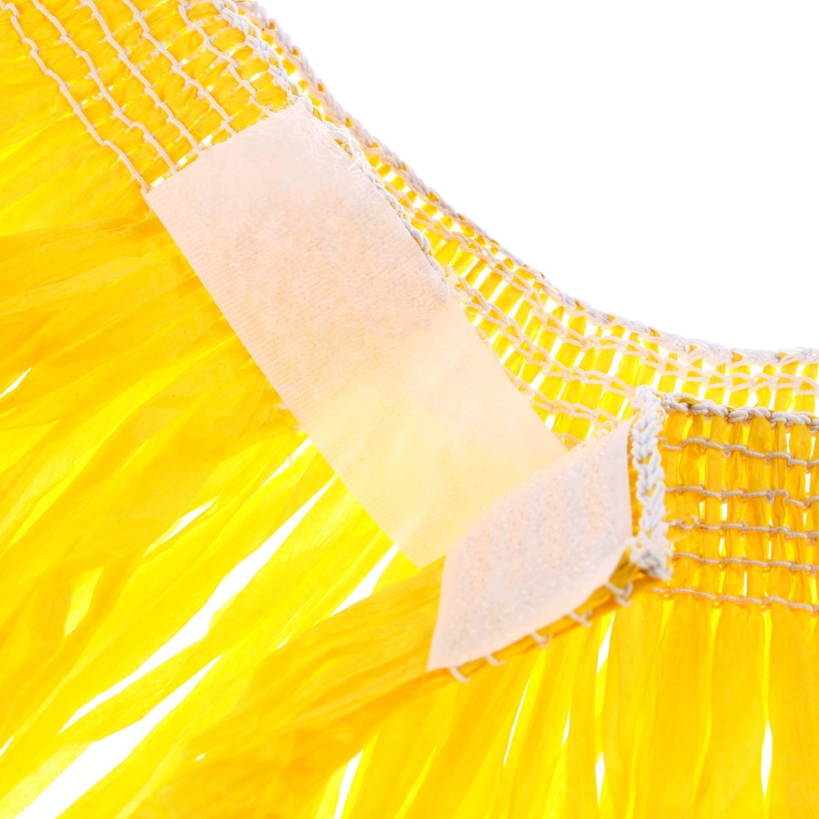 Гавайская юбка, 40 см, цвет желтый