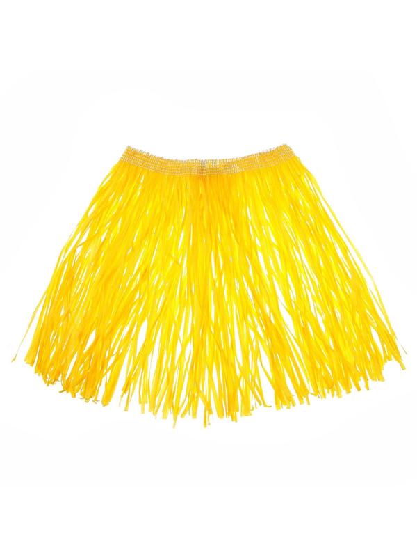 Гавайская юбка, 40 см, цвет желтый