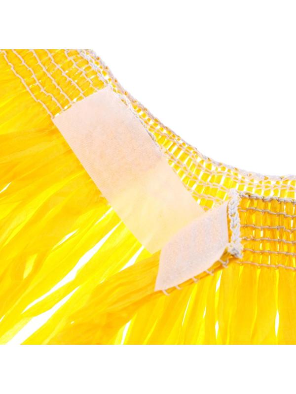 Гавайская юбка, 40 см, цвет желтый