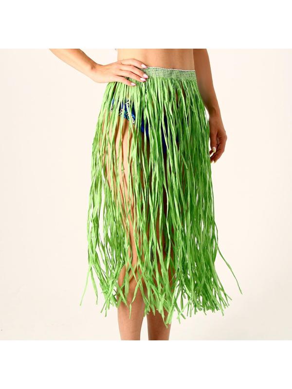Гавайская юбка, 80 см, цвет зеленый