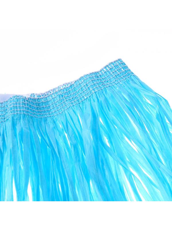 Гавайская юбка, 80 см, цвет голубой