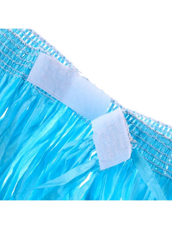 Гавайская юбка, 80 см, цвет голубой