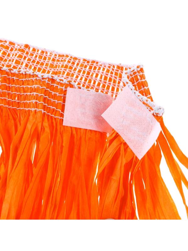 Гавайская юбка, 80 см, цвет оранжевый