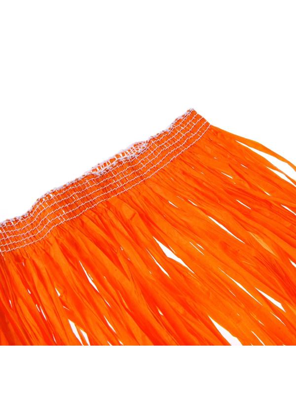 Гавайская юбка, 80 см, цвет оранжевый