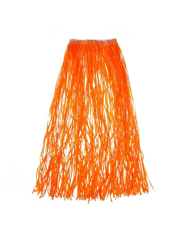 Гавайская юбка, 80 см, цвет оранжевый