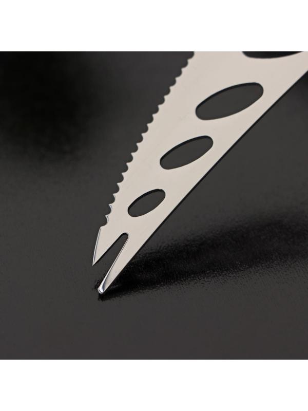 Нож для сыра Доляна «Ломоть», ручка из гевеи, 14,4×3 см