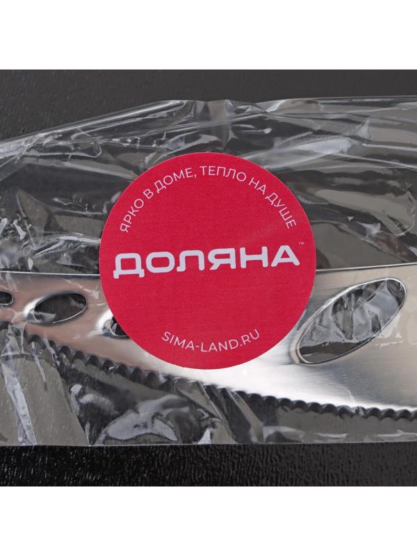 Нож для сыра Доляна «Ломоть», ручка из гевеи, 14,4×3 см