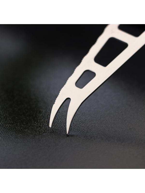 Нож для сыра Доляна «Ломоть», ручка из гевеи, 13,2×3,2 см