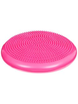 Подушка балансировочная, массажная, d=35 см, цвет розовый