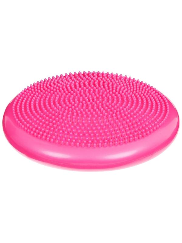 Подушка балансировочная, массажная, d=35 см, цвет розовый