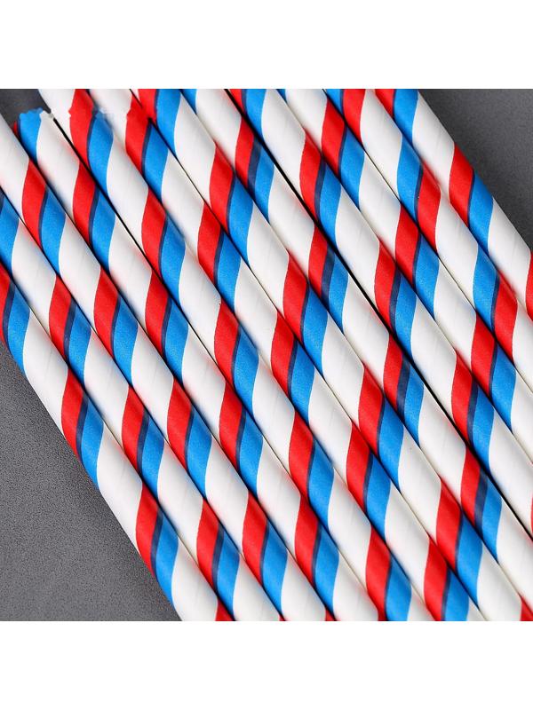 Трубочки для коктейля «Россия», набор 12 шт.