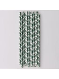 Трубочки для коктейля «Листья», набор 12 шт.