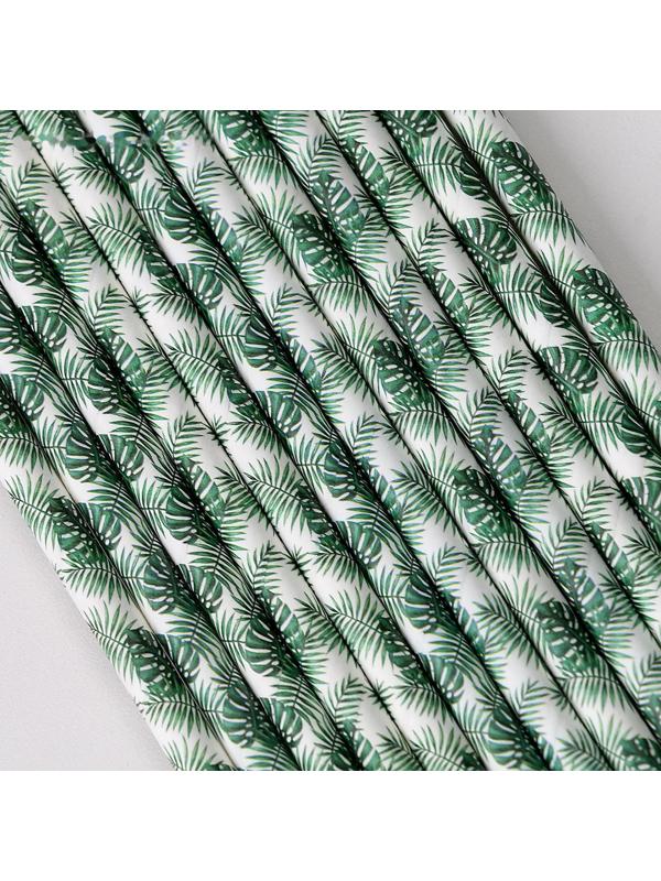 Трубочки для коктейля «Листья», набор 12 шт.