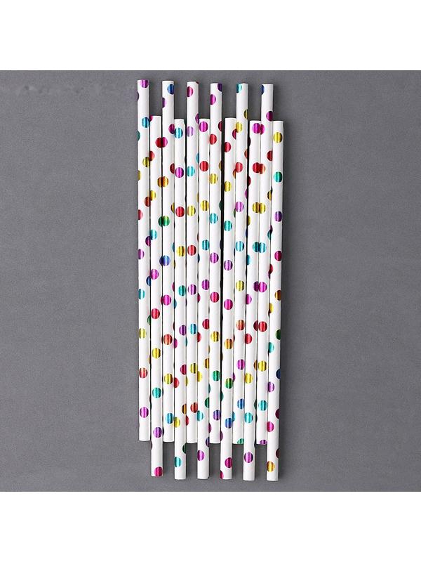 Трубочки для коктейля «Конфетти», набор 12 шт.