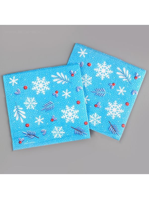 Салфетки бумажные «С Новым Годом», однослойные, 24х24 см, набор 20 шт.