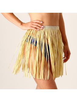 Гавайская юбка, 40 см, цвет бежевый