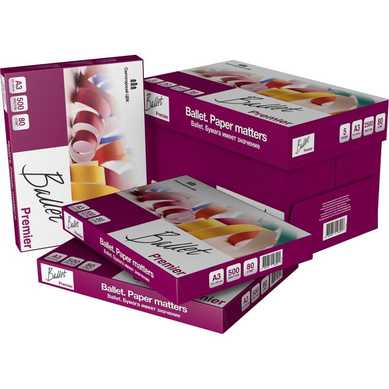 Бумага Ballet Premier (А3, марка А, 80 г/кв.м, 500 л)