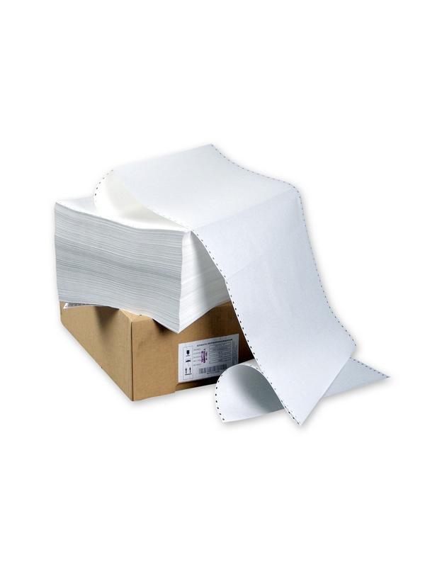 Бумага перфорированная Promega 420мм 1-сл.,шаг12 ,бел.100%,НП, 2000л/уп