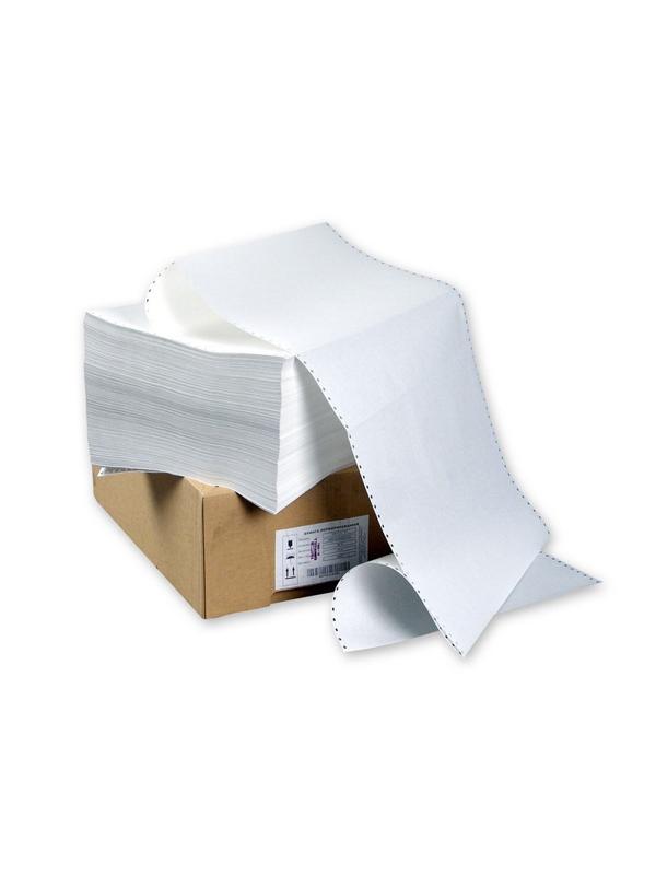 Бумага перфорированная Promega  420мм 1-сл.,шаг12 ,бел.100%,НП, 1500л/уп