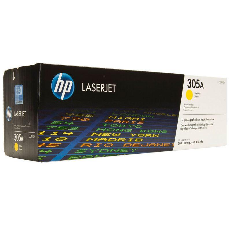 Картридж лазерный HP 305A CE412A жел. для CLJ M351/M451/M375